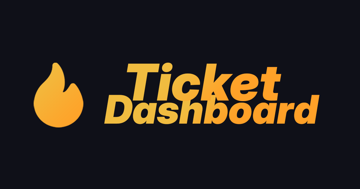 Ticket Dashboard